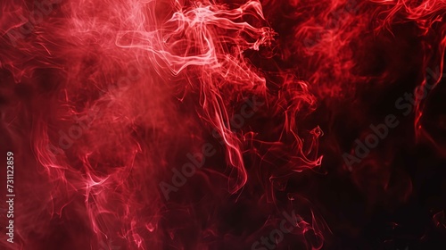 Abstract Red Smoke Flames Transparent Texture