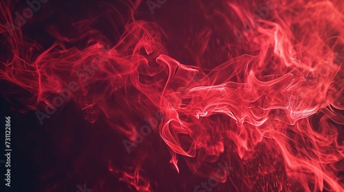 Abstract Red Smoke Flames Transparent Texture