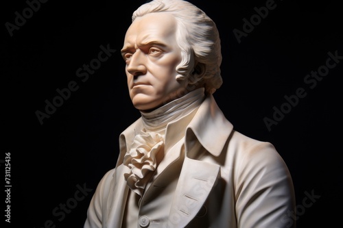 Alexander Hamilton realistic statue photo
