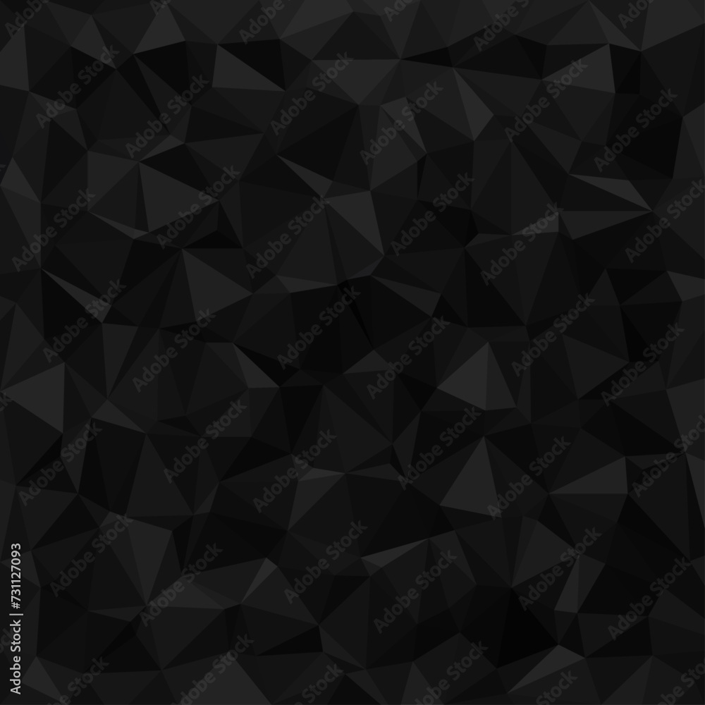 Low polygon shapes, black background, dark crystals, triangles mosaic, creative origami wallpaper, templates vector design Low polygon shapes, black background, dark crystals, triangles mosaic, creative origami wallpaper, templates vector design