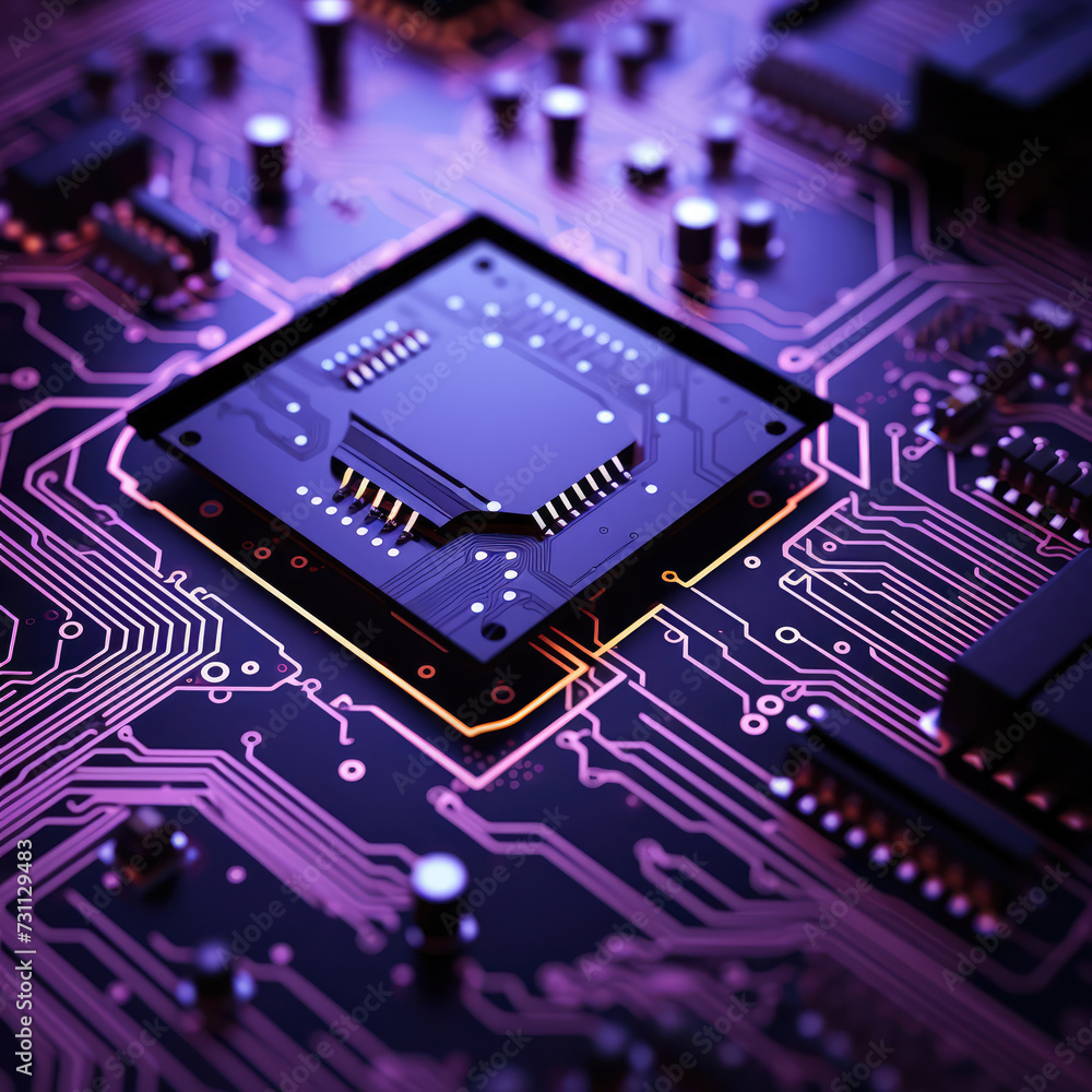 Printed electronic circuit board with components and connections. Concept of technology, science,engineering, electronics, processor, hardware, chip, electrical, blockchain, Printed electronic circuit board with components and connections. Concept of technology, science,engineering, electronics, processor, hardware, chip, electrical, blockchain,