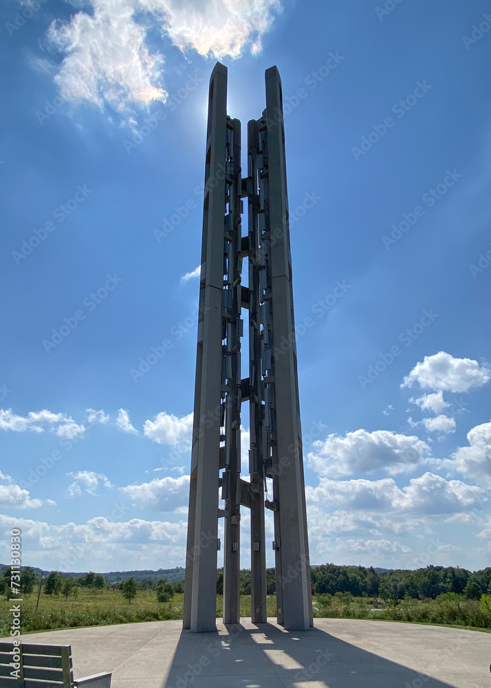 Stoystown, PA, USA The Flight 93 National Memorial Tower of Voices. 40