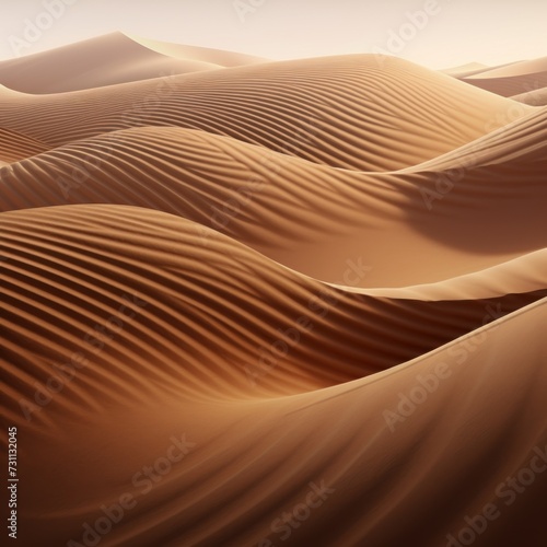 brown wavy lines field landscape © Celina