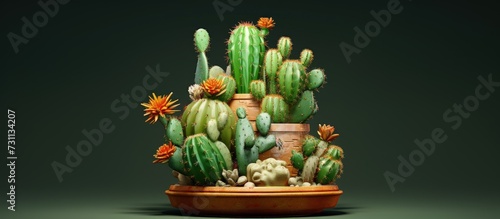 Pot for a cactus.