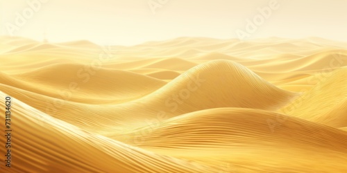 gold wavy lines field landscape © Celina