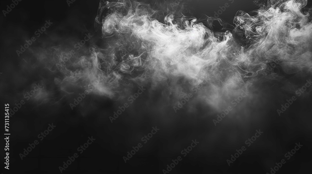 Abstract Smoke on a Dark Background - obrazy, fototapety, plakaty 
