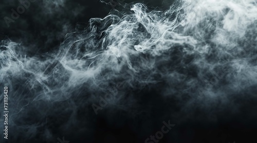 Abstract Smoke on a Dark Background