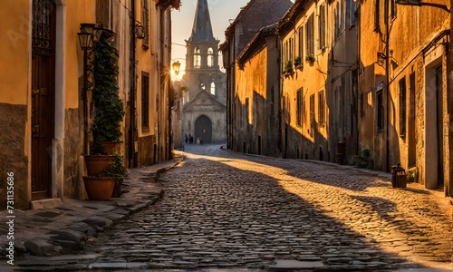 A photo capturing the essence of travel and vacation  warm golden hour light washing