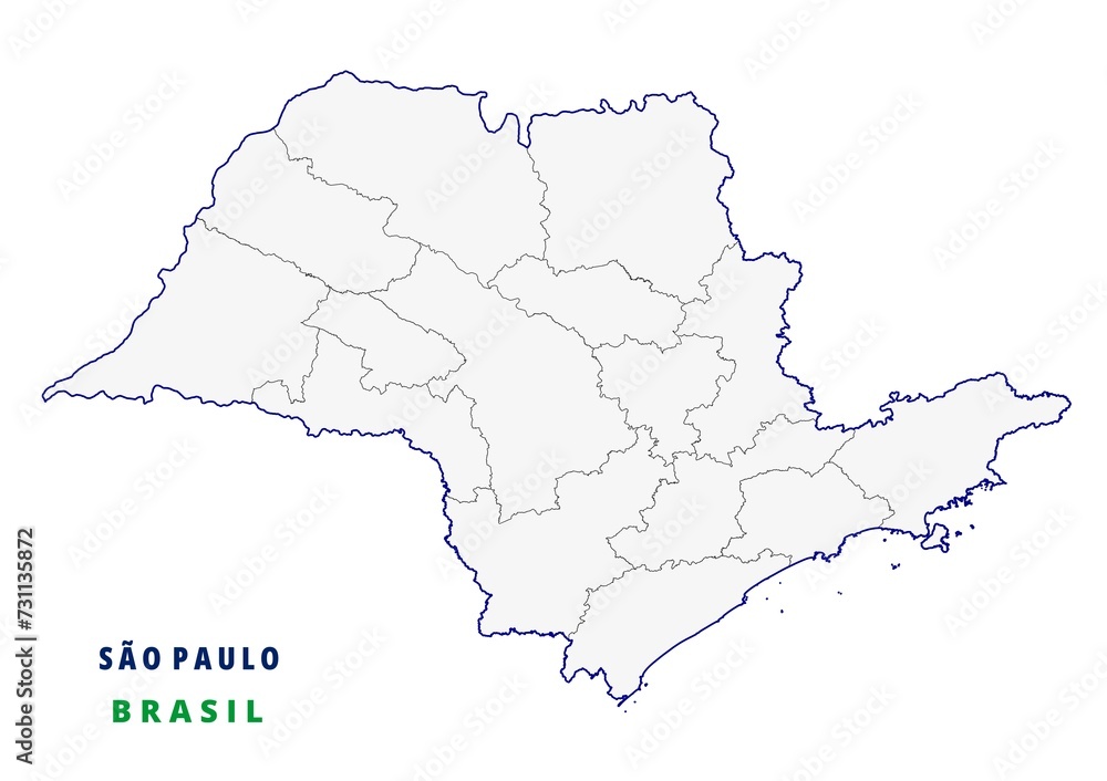  Mesorregiões do estado de São Paulo, Brasil