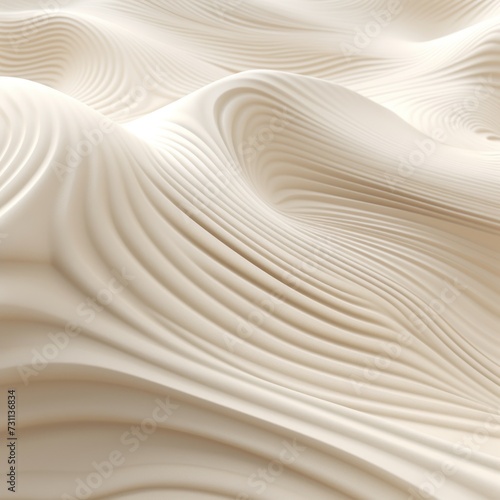 ivory wavy lines field landscape