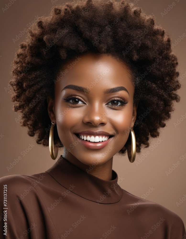 Sleek Temptation: Beautiful African American Model Dons a Luscious Chocolate-Inspired Ensemble Sleek Temptation: Beautiful African American Model Dons a Luscious Chocolate-Inspired Ensemble