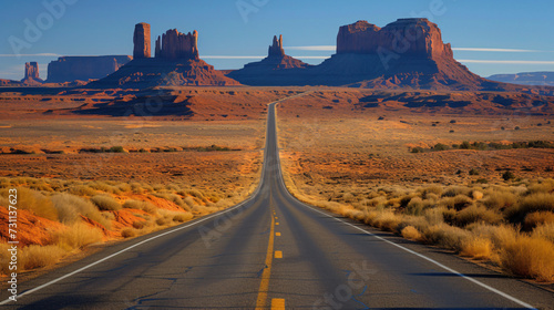 This is Route 163 that runs through the Navajo. photo