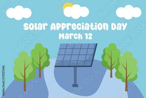vector graphic of Solar Appreciation Day ideal for Solar Appreciation Day celebration.