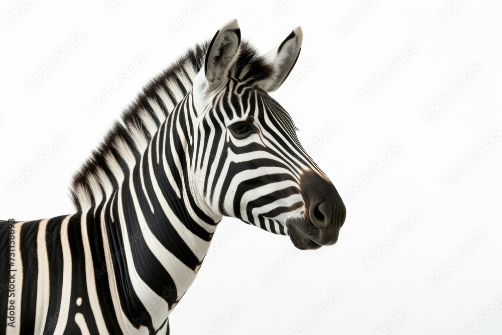 zebra isolated on white background zebra isolated on white background