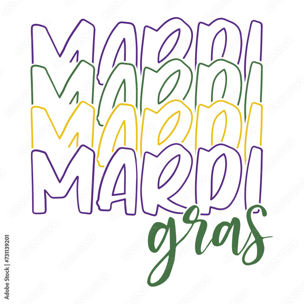 Mardi Gras typography design on plain white transparent isolated background for card, shirt, hoodie, sweatshirt, apparel, tag, mug, icon, poster or badge Mardi Gras typography design on plain white transparent isolated background for card, shirt, hoodie, sweatshirt, apparel, tag, mug, icon, poster or badge