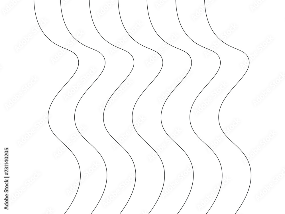 Thin line wavy abstract vector background. Curve wave seamless pattern. Thin line wavy abstract vector background. Curve wave seamless pattern.