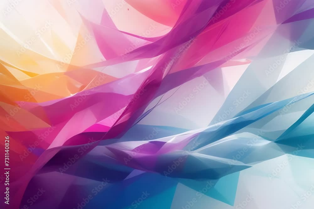 custom made wallpaper toronto digitalTranslucent geometric shapes in pink and blue tones overlap, creating a soft, abstract design.