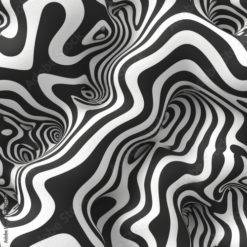 abstract black and white Tile as background  ai 