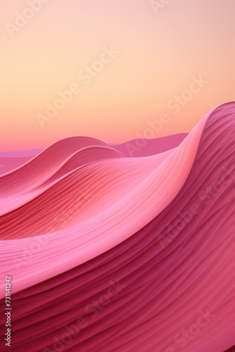 mauve wavy lines field landscape