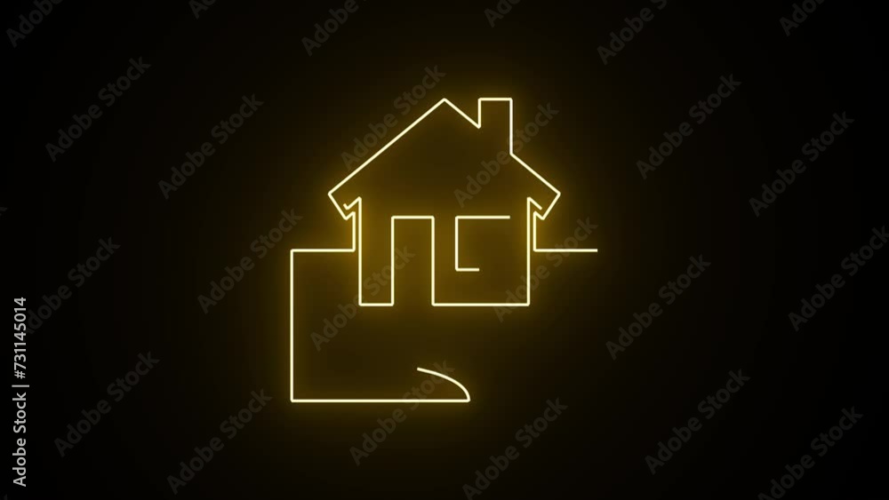House With balck background And For Energy Storage A yellow gray ranch style model house House With balck background And For Energy Storage A yellow gray ranch style model house
