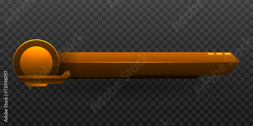 Golden Brown Lower Third Banner for Video Broadcast Presentations Screen Title Headlines