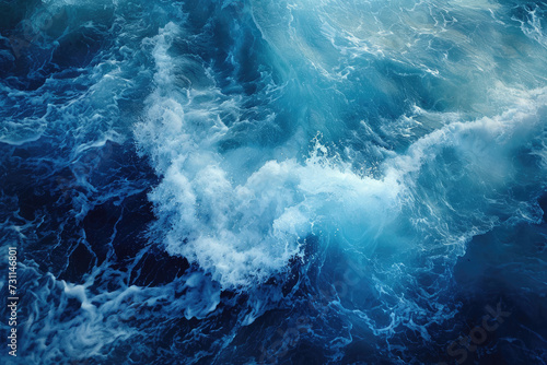 Deep blue marine backdrop