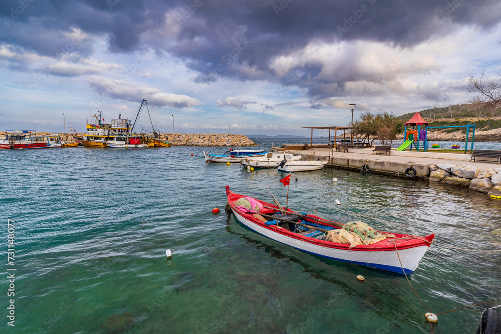 Kaynarpinar Village Harbour view in Turkey