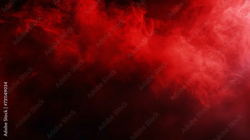  Abstract Red Background with Smoke and Fog