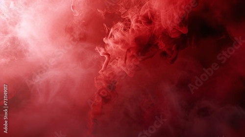  Abstract Red Background with Smoke and Fog