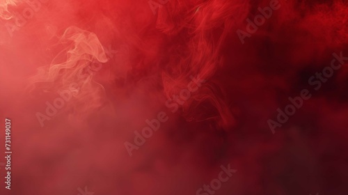  Abstract Red Background with Smoke and Fog