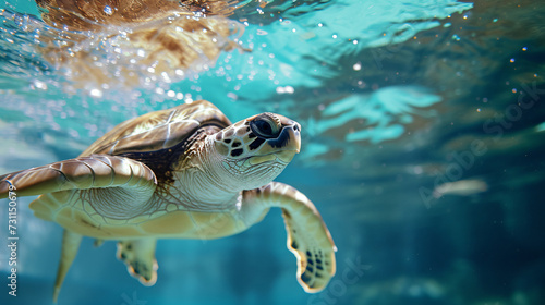 Swimming turtle. © Liza