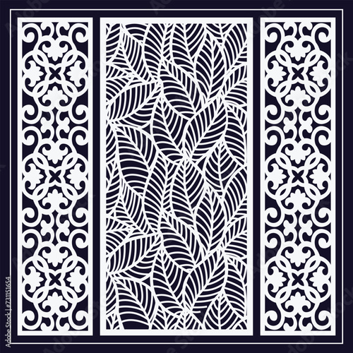 Jali design for graphic and plywood, partition, foam, acrylic and CNC machine cutting.