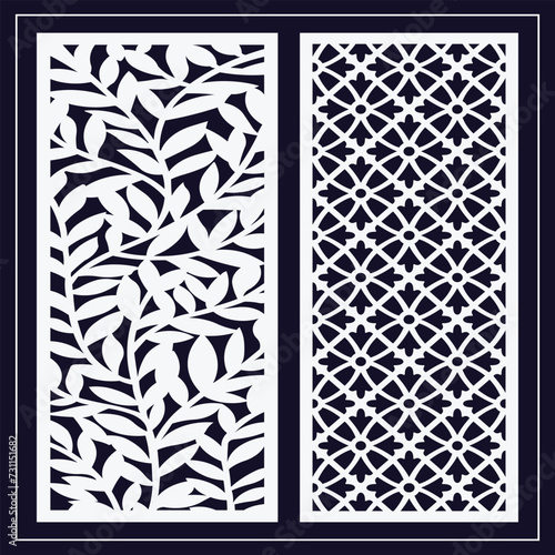 Jali design for graphic and plywood, partition, foam, acrylic and CNC machine cutting.