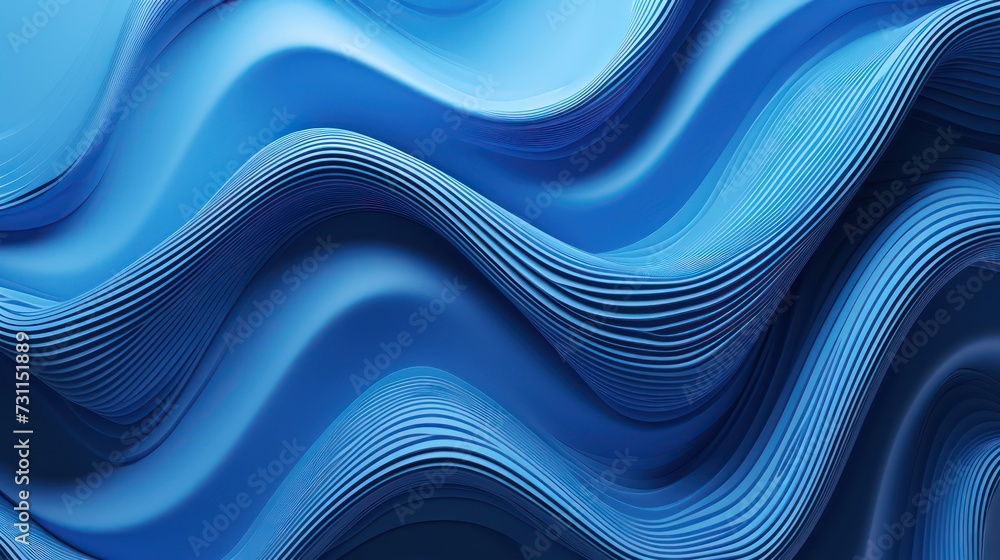 Blue-light 3D abstract background showcasing a wavy shape for a dynamic visual effect. Blue-light 3D abstract background showcasing a wavy shape for a dynamic visual effect.