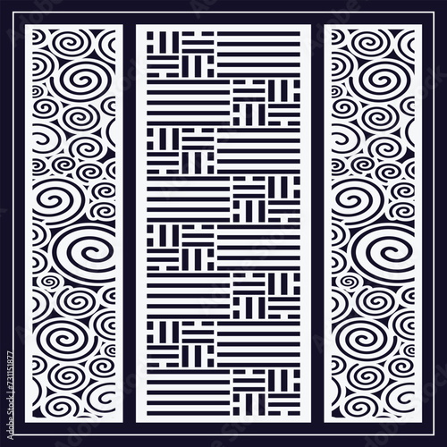 Jali design for graphic and plywood, partition, foam, acrylic and CNC machine cutting.