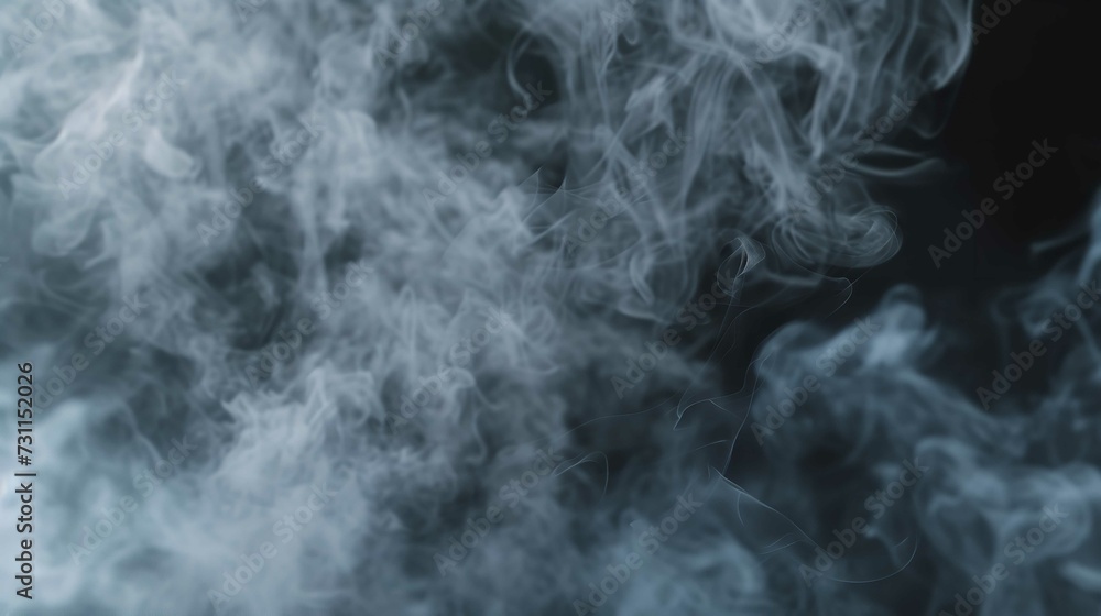 Close-up of Smoke Vapor Drifting through Air Close-up of Smoke Vapor Drifting through Air