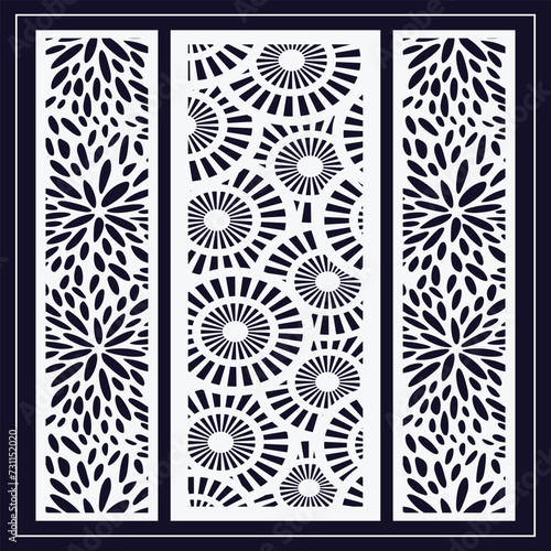 Jali design for graphic and plywood, partition, foam, acrylic and CNC machine cutting.