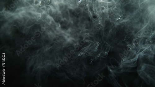 Close-up of Smoke Vapor Drifting through Air