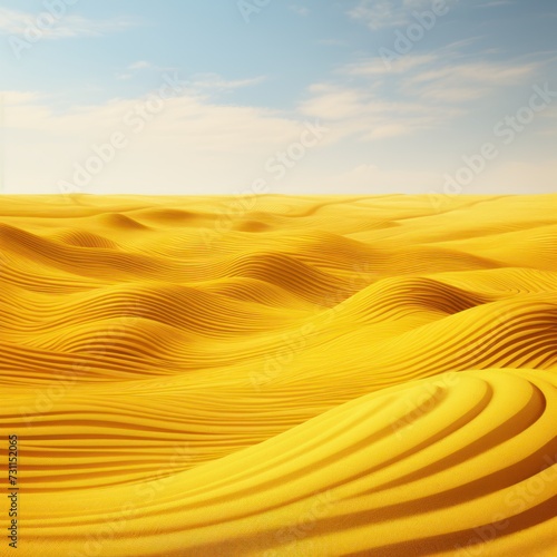 yellow wave landscape pattern background © Celina
