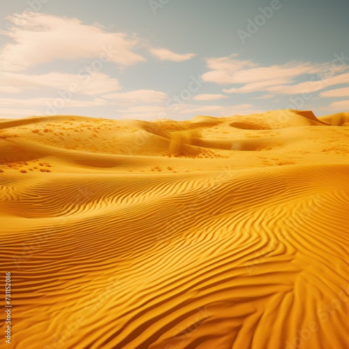 yellow wave landscape pattern background