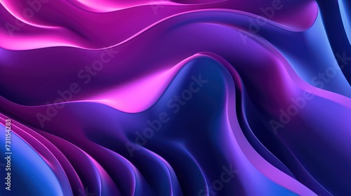 Abstract Background with 3D purple Wave Spectrum