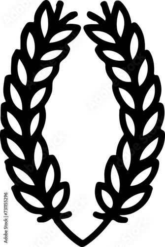 laurel wreath decorative element