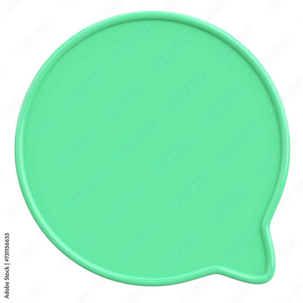Speech Bubble. Text Box. 3D Illustration. Speech Bubble. Text Box. 3D Illustration.