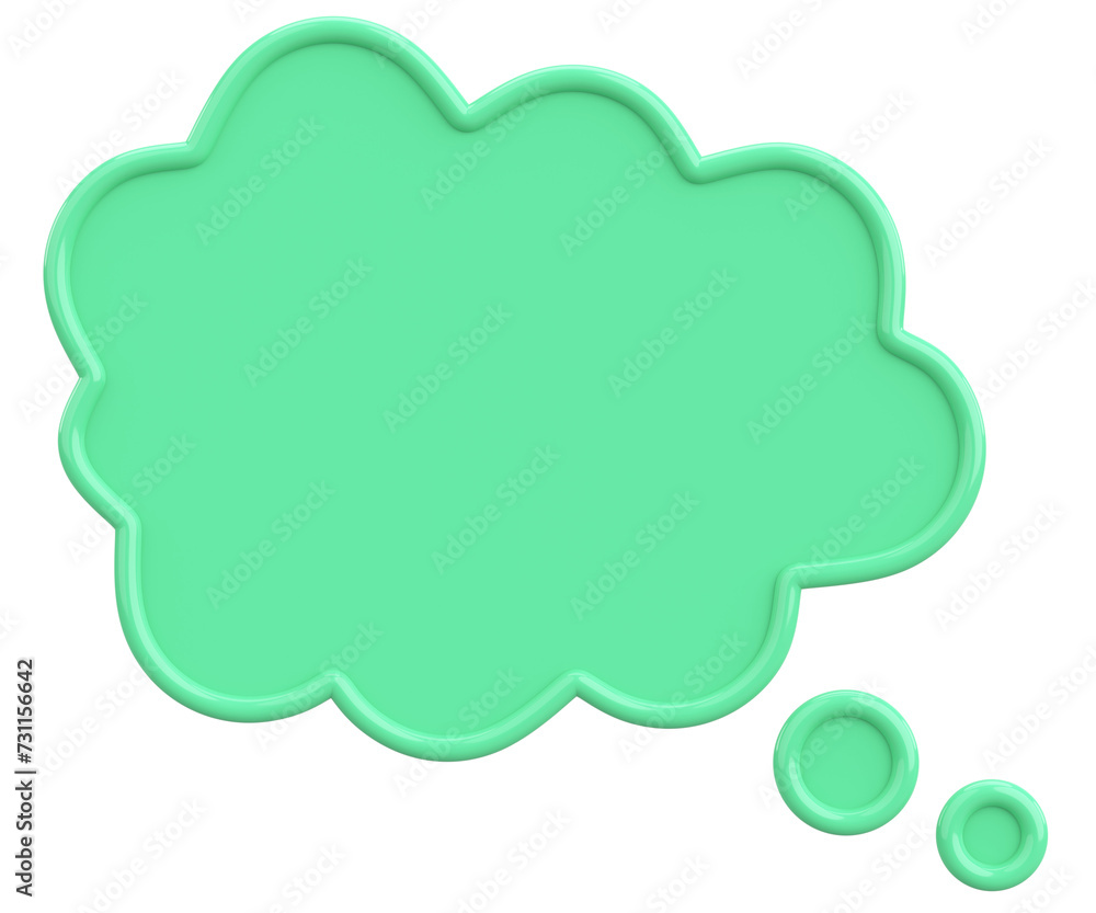 Speech Bubble. Text Box. 3D Illustration. Speech Bubble. Text Box. 3D Illustration.