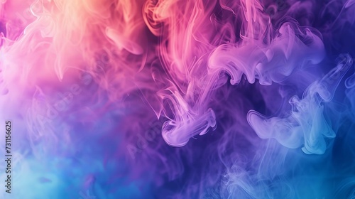 Diffusion Color Smoke Abstract Background - Cold