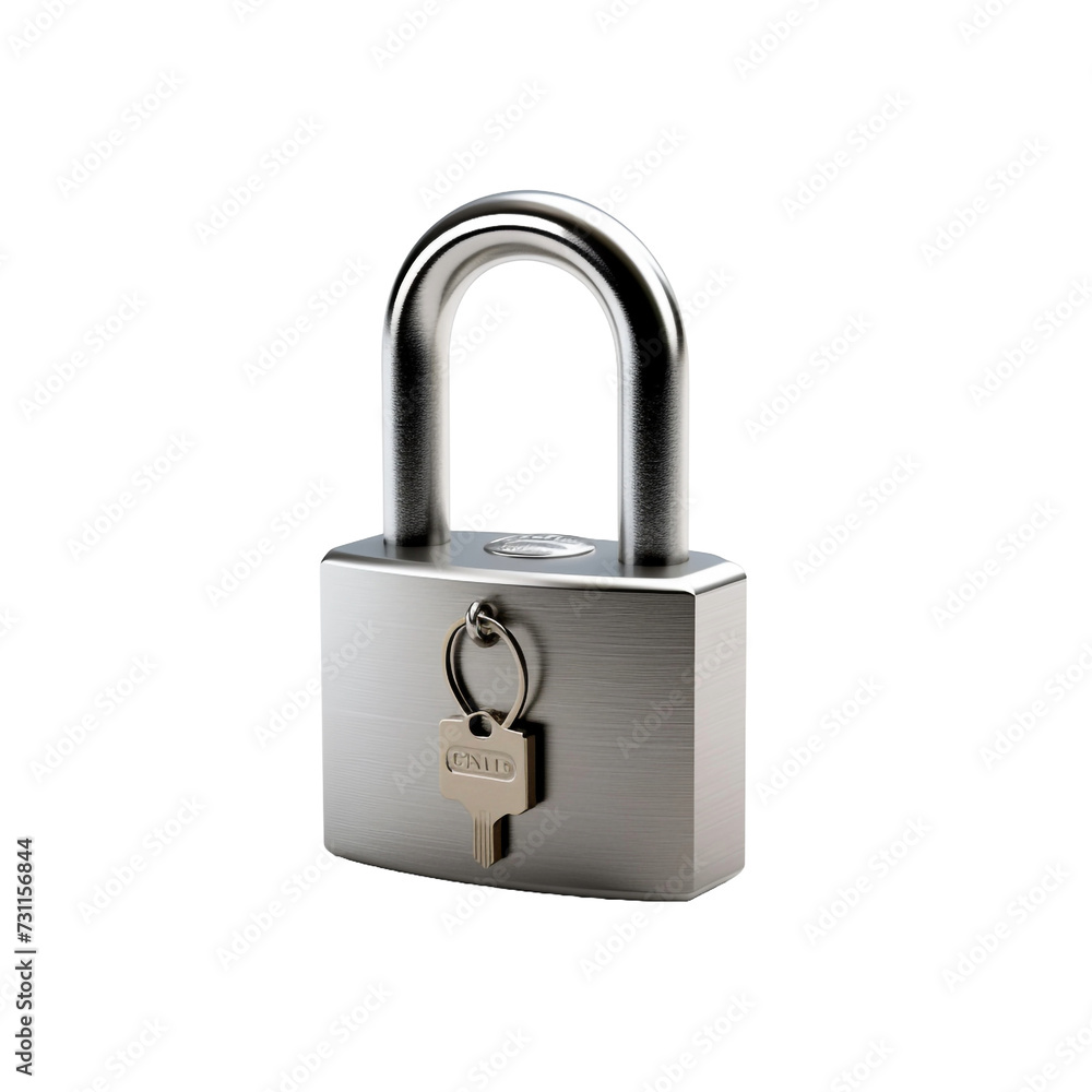 Lock isolated on transparent background Lock isolated on transparent background