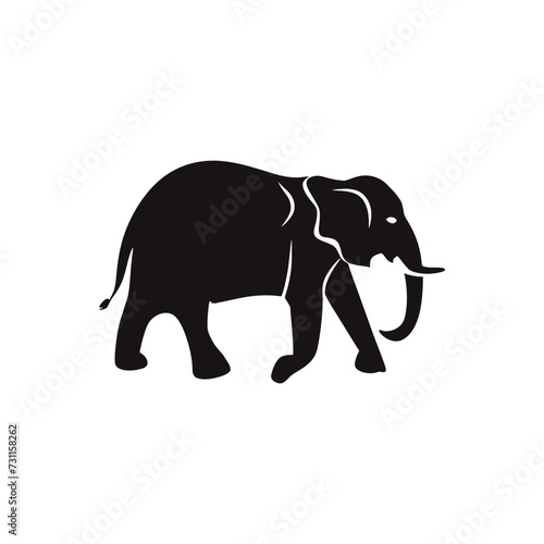 elephant vector silhouette © Md RAHAT