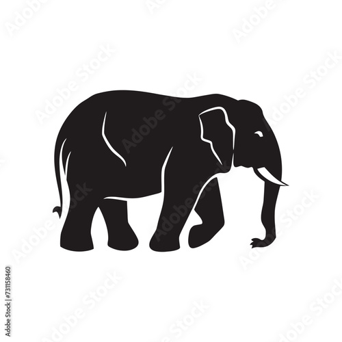 elephant vector silhouette © Md RAHAT