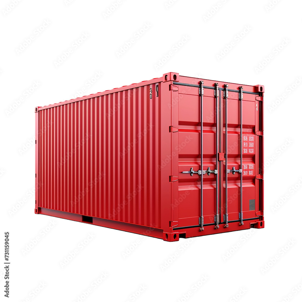 Lonely container isolated on transparent background Lonely container isolated on transparent background