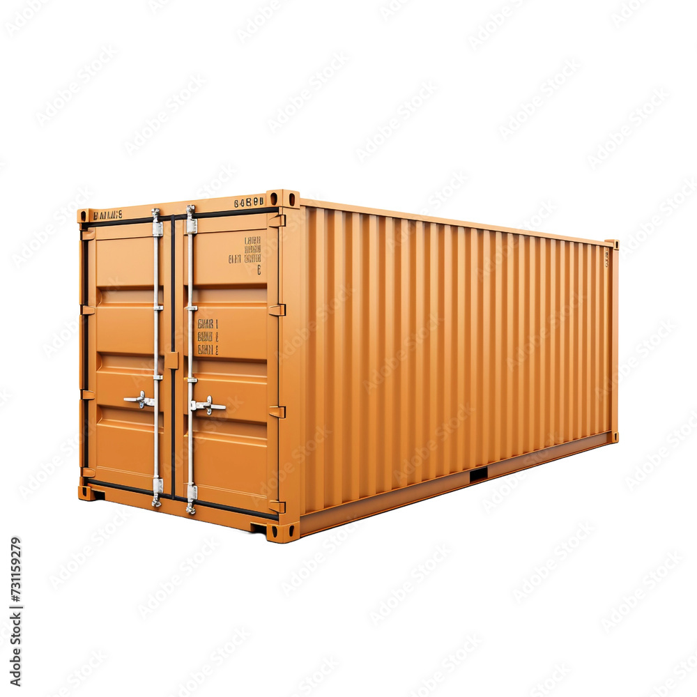 Lonely container isolated on transparent background Lonely container isolated on transparent background